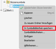 ps und Tricks für Autodesk Inventor: Symbolbibliothek: In Symbolbibliothek speichern