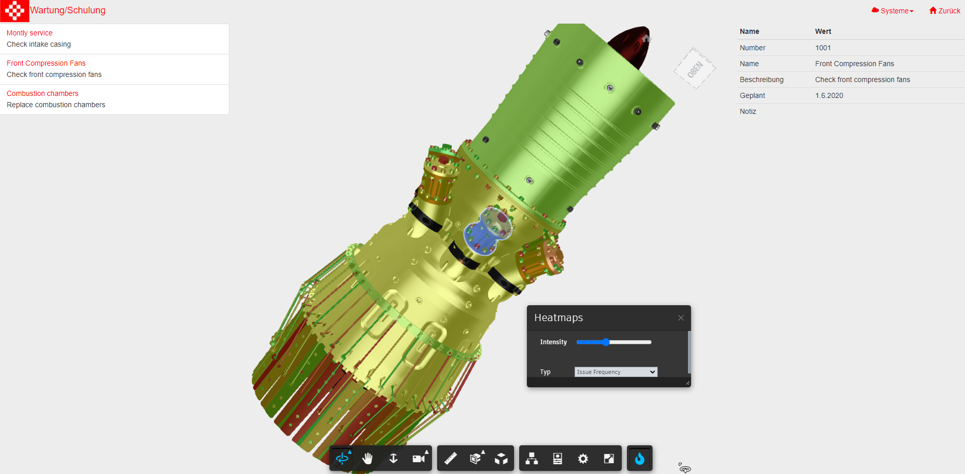 Mit Autodesk Forge funktioniert Wartung/Schulung direkt am virtuellen Modell