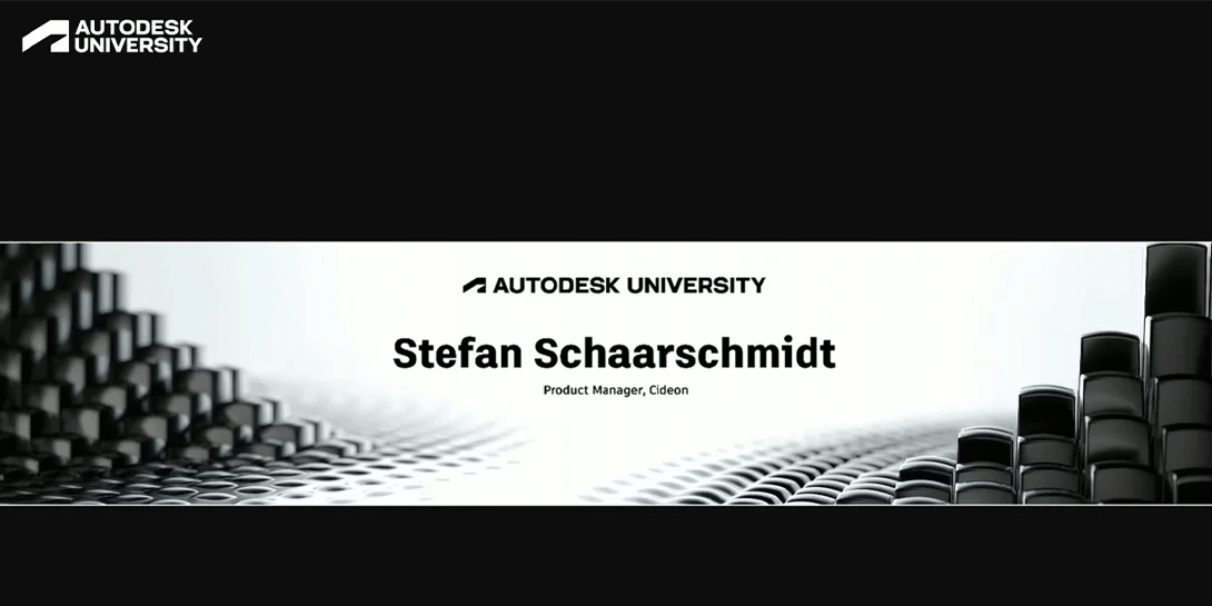 Stefan Schaarschmidt auf der Autodesk University 2022